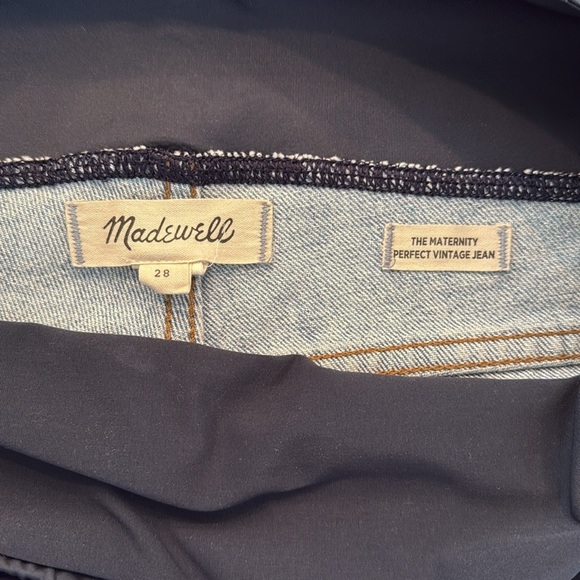 Madewell Maternity Over-the-Belly Perfect Vintage Jeans in Coney Wash SZ 28 - Picture 4 of 7
